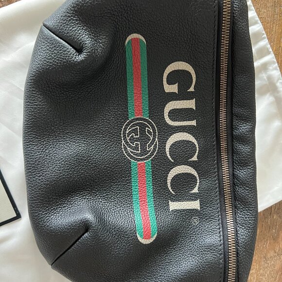 *SOLD* GUCCI Unisex Classic Logo Beltbag / bodybag - Black - Picture 5 of 9